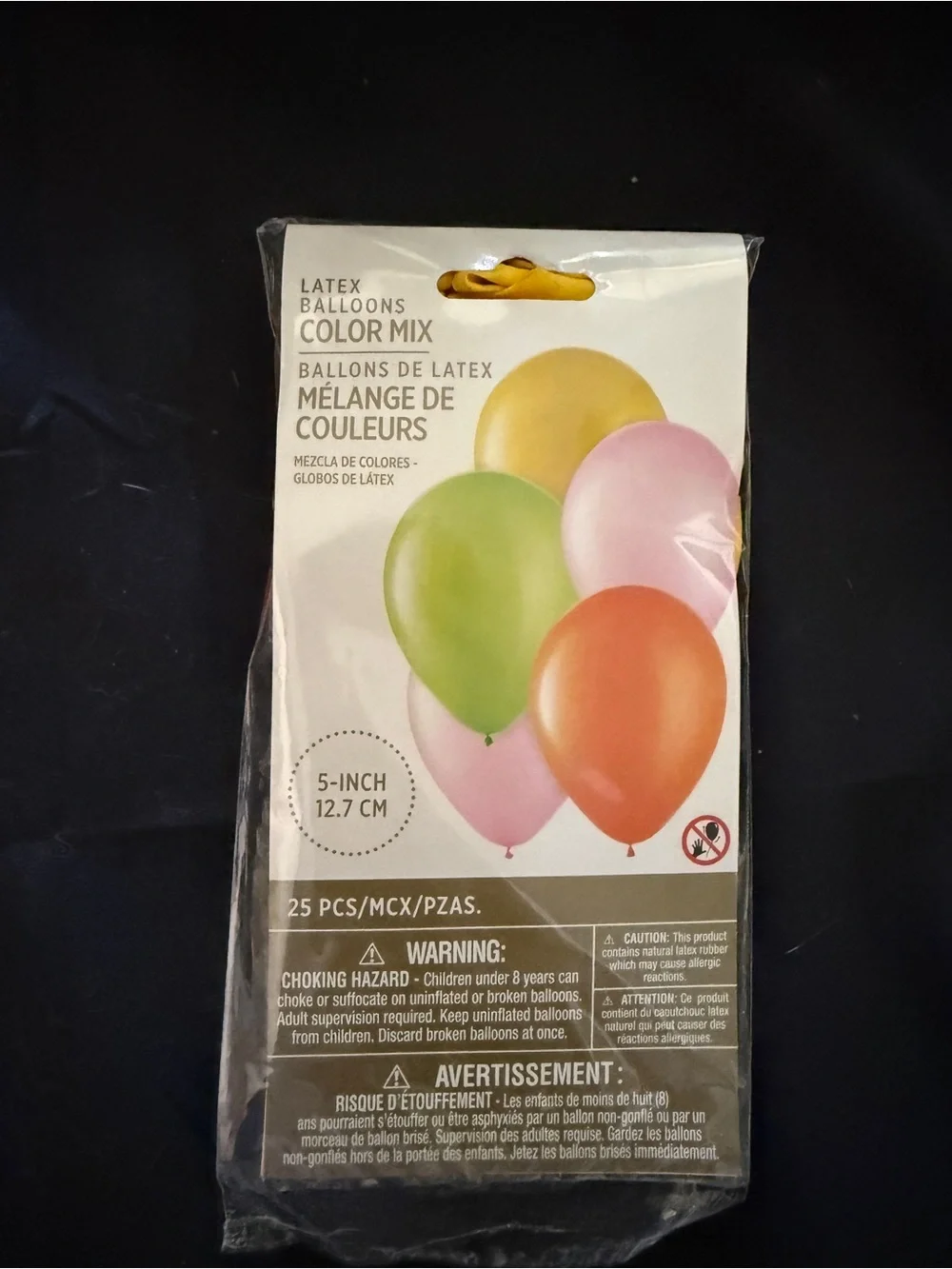 Latex Color Mix Party Balloons - Green, Pink, Orange, Yellow
